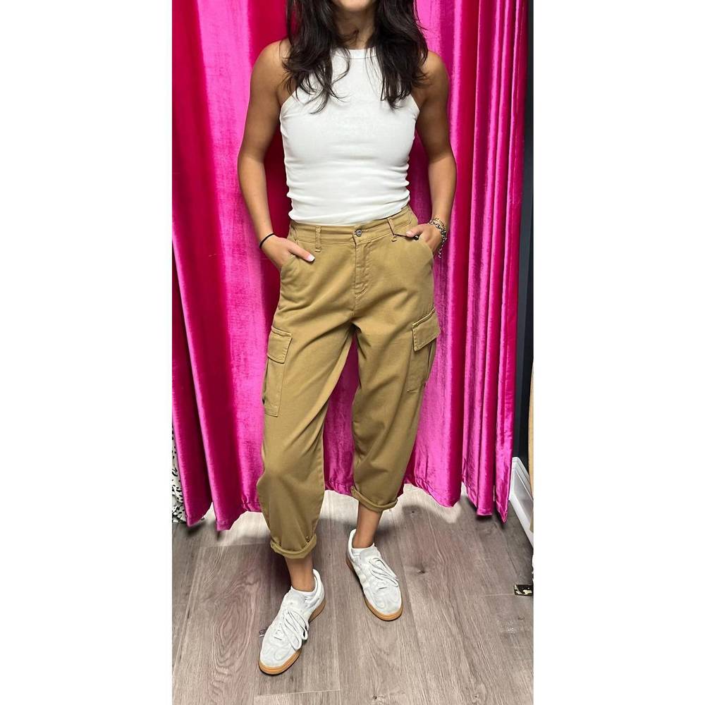 NEW DIXIE quinn baggy cargo jean in tabacco